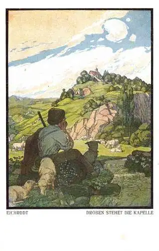 604440 | Künstlerkarte, Schaf, Schäferei, sign. Eichrodt  | -, -,