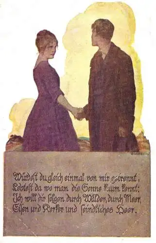 604442 | Künstlerkarte, sig, Ernst Kutzer  | -, -,