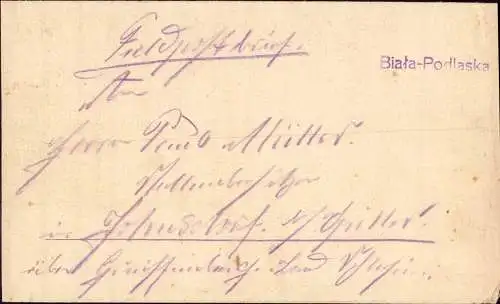 604465 | Feldpost Brief der FP. Nr. 39751 mit Notstempel aus Biala Podlaska, Kreis Lublin, Polen  |