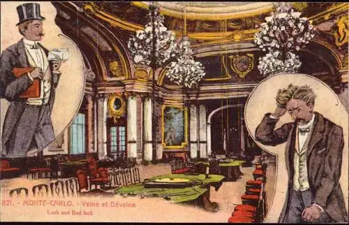 604494 | CPA, Souvenir de Monte Carlo, Monaco, Jeu d'argent, Roulette,  | -, -,