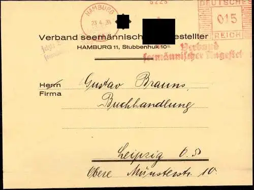 604533 | Streifband des Verband seemännischer Angestellter, Schifffahrt, Gewerkschaft  | Hamburg (W - 2000), -,