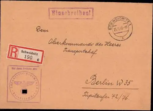 604537 | Schlesien, Dienstbrief mit Siegel, Frei durch Ablösung, Infantrie Regiment 7 | Schweidnitz (Kreis Schweidnitz N