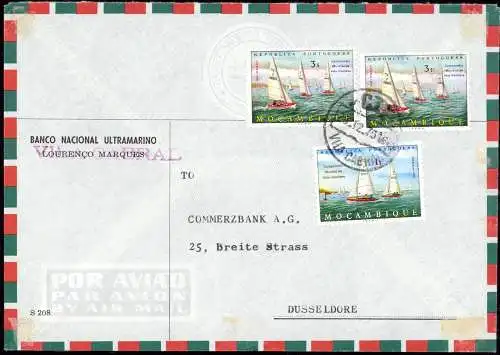 604574 | Mocambique, Bedarf, Bankbrief per Luftpost nach Deutschland  | -, -,
