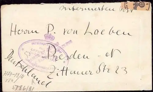 604642 | Kriegsgefangenenpost POW, Interniertenpost aus dem Camp Andalusia Transvaal, South Africa, Zensur  | -, -,
