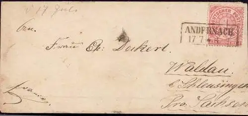 604710 | NDP, Brief mit sauberer Entwertung  | Andernach (W - 5470), -,