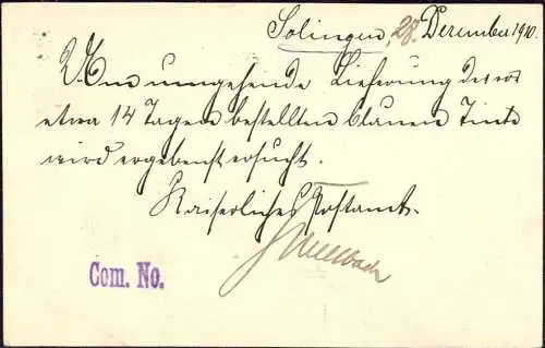 Deutsches Reich  Brief