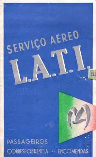 O 233 Lati, Fluggesellschaft, Flugplan auf einem Schreibset mit 7 ungebrauchten Umschlägen von ca. 1935