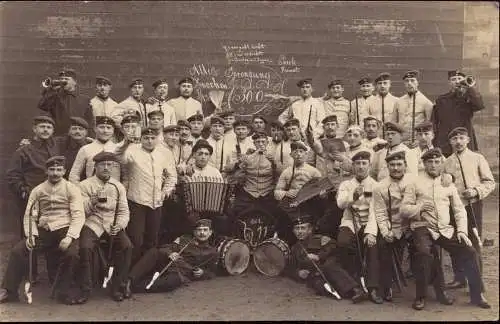 [Echtfotokarte schwarz/weiß] O 241, Münster, Militaria, Feier zur Sprengung der 300 Tage. 