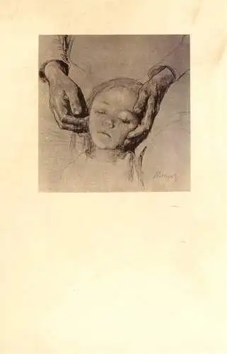 [Echtfotokarte schwarz/weiß] O 266 Fotokarte von 1935 mit einem Bild von Käthe Kollwitz. 