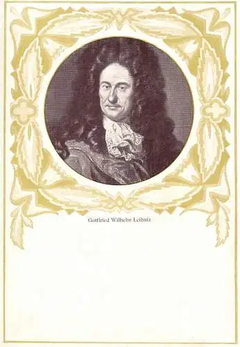 [Werbepostkarte] O 274, Stettin, Pommern, Karte der Kaffee - Surrogat - Fabrik Weiss, R. S. Portrait von Gottfried Wilhelm Leibnitz, Philosophie. 