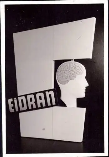 O 311, Werbeaufsteller der Firma Eidran, Foto. von ca.1960 (Gr. 10x7cm), Pharmazie