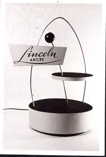 O 321, Werbeaufsteller der Firma  Lincoln Ancre, Foto. von ca.1960 (Gr. 10x7cm), Uhren
