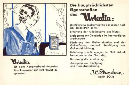 [Ansichtskarte] O 363 Pharmazie, Werbung, der Firma I. J. Stroschein. Berlin Kreuzberg. 