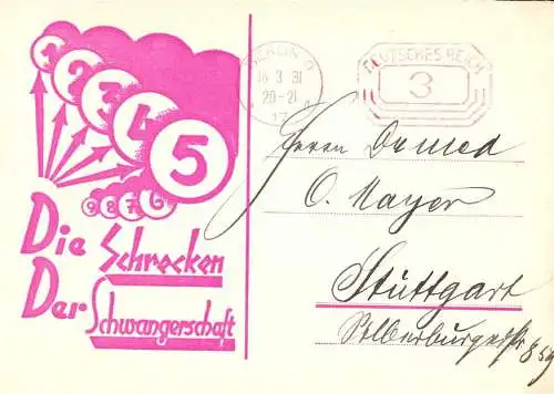 [Ansichtskarte] O 374 Pharmazie, Werbung, 5 Karten der wissenschaftlichen Abteilung der Simons Apotheke in Berlin C2, Mitte. 