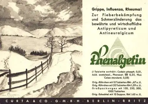 [Ansichtskarte] O 376 Pharmazie, Werbung, der Firma Curta & Co Berlin Britz. 
