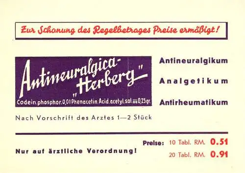 [Ansichtskarte] O 389 Pharmazie, Werbung der Firma Braun & Herberg in Hamburg, Tritonhaus. 