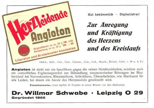 [Ansichtskarte] O 401 Pharmazie, dekorative Werbung der Firma Dr. Wilhelm Schwabe in Leipzig O29. 