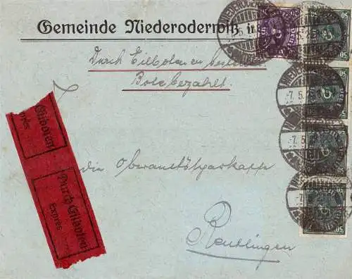 Deutsches Reich  Brief