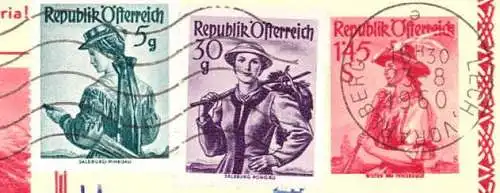 O 462 Bildpostkarte, Ganzsache Österreich mit ortsgleichen Stempel aus Lech am Arlberg. Der Stempelkopf muß 2 x gedreht worden sein. Sieht komisch aus