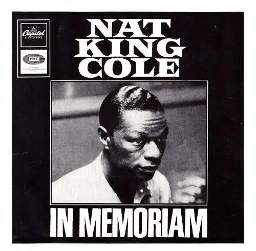 O 517G Schallplatten Prospekt Nat King Cole, Jazz, in Memoriam der Firmen Electrola / Emi. 