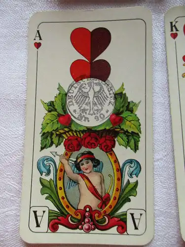 Alte Tarokkarte Nr. 245  " Wappen" Bay. Einfachbild Ass Altenburg Thüringen 1935
