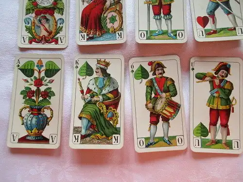 Alte Tarokkarte Nr. 245  " Wappen" Bay. Einfachbild Ass Altenburg Thüringen 1935
