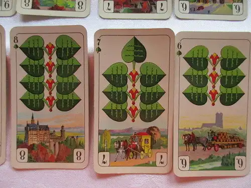 Alte Tarokkarte Nr. 245  " Wappen" Bay. Einfachbild Ass Altenburg Thüringen 1935