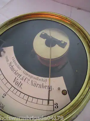 RARITÄT Elektrizitäts- AG Schuckert & Co Nürnberg Voltmesser bis 300 um 1900