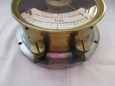 RARITÄT Elektrizitäts- AG Schuckert & Co Nürnberg Voltmesser bis 300 um 1900