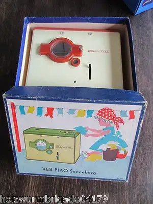 Seltene DDR PIKO Sonneberg Kinder Waschmaschine 60er Jahre OVP
