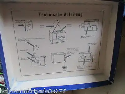 Seltene DDR PIKO Sonneberg Kinder Waschmaschine 60er Jahre OVP