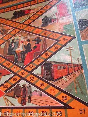 RARITÄT altes Brettspiel Eisenbahnspiel Zinnfiguren Kleefeld & Co Fürth um 1930 5