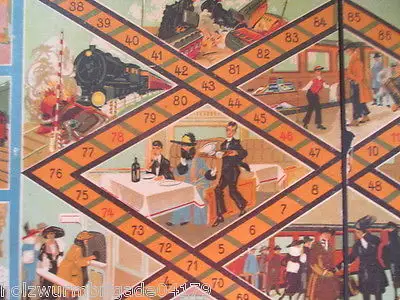 RARITÄT altes Brettspiel Eisenbahnspiel Zinnfiguren Kleefeld & Co Fürth um 1930 7