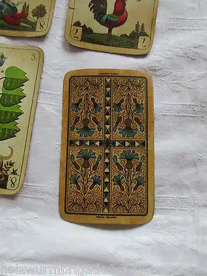 RARITÄT alte Skatkarten Schwerterkarte Sächs. Blatt Stralsund Altenburg um 1910