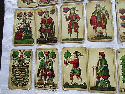 RARITÄT alte Skatkarten Schwerterkarte Sächs. Blatt Stralsund Altenburg um 1910