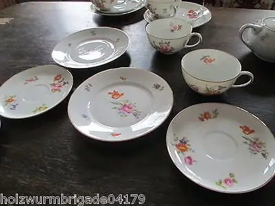Schönes altes Kaffeeservice Rosenthal Selb Balmoral Streublume für 6 Personen 5