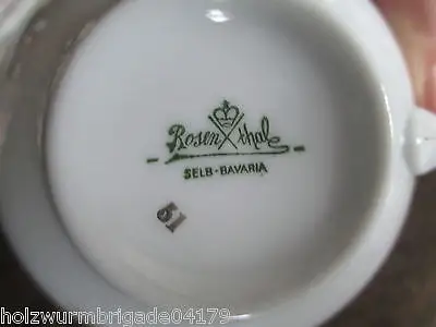 Schönes altes Kaffeeservice Rosenthal Selb Balmoral Streublume für 6 Personen 9