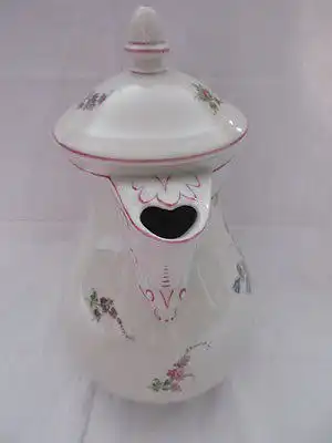 Wunderschöne alte Kaffeekanne Schierholz Plaue handgemalt