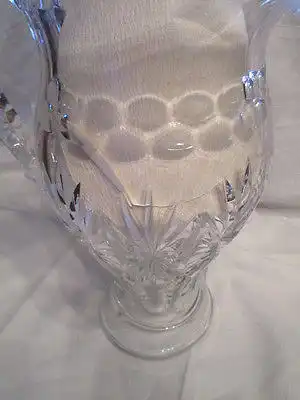 Schöner alter Bleikristall Krug Wasserkrug Saftkrug