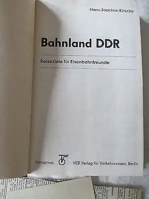 Bahnland DDR,  Reiseziele für Eisenbahnfreunde 1981