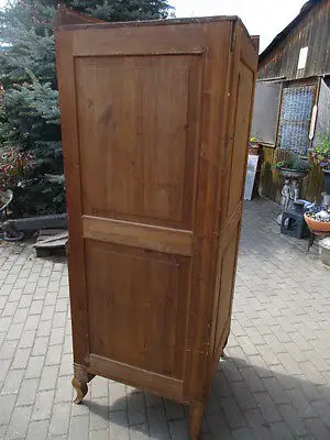 Schöner alter Biedermeier Eckschrank Vitrine Eckvitrine Kirsche 7