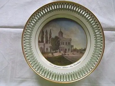KPM Berlin Carl Daniel Freydanck Durchbruch Teller Mamor Palais Potsdam um 1820 0