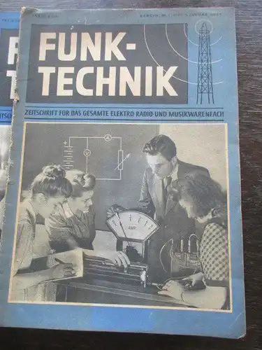 Funktechnik Zeitschrift Heft 1 bis 10 von 1949