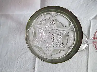 2 schöne alte Römer Weinglas Überfang schweres Bleikristall