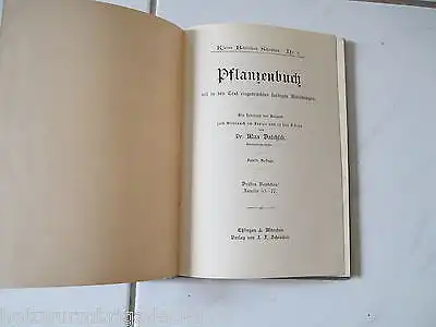 Max Dalitzsch Pflanzenbuch kleine Bibliothek J.F.Schreiber Nr.8  um 1900 selten!
