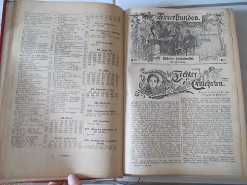 Feierstunden Illustriertes Unterhaltungsblatt 52 Hefte im XI. Band um 1900