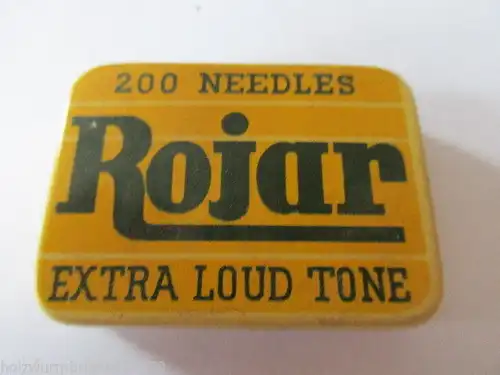 Seltene alte Grammophon Nadeln 200 Needles Rojar Extra Loud Tone Original Dose