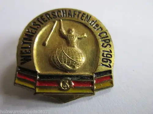 DDR Abzeichen Weltmeisterschaften der CIPS  1961  DDR