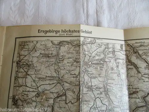 Schlegel Erzgebirge Böhmisches Mittelgebirge Touristenführer Köhler Dresden 1907
