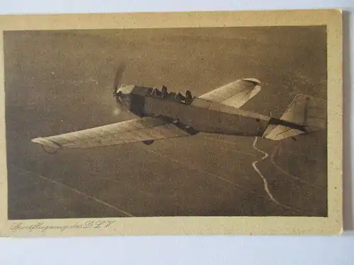Ak Sportflugzeug des DLV  Flieger Landesgruppe Ortsgruppe Reichenbach um 1940
